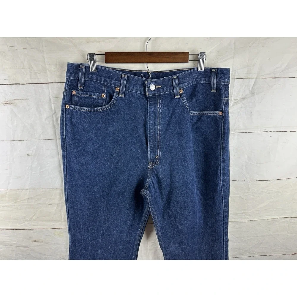 Vintage Levi's 517 Bootcut Jeans 38x32 Men's 90s Y2K Dark Wash